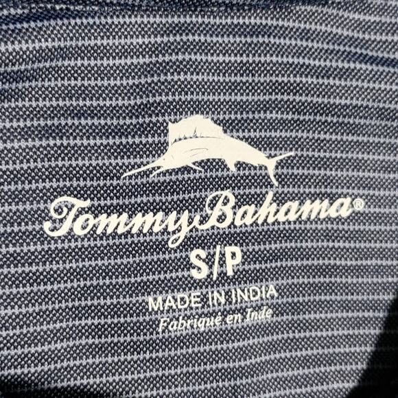 Tommy Bahama Men's Coastline Polo Shirt Size Small Navy Blue Striped NWOT - Picture 5 of 13
